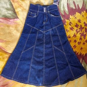 Be Girl Trendy Juniors Jean Denim Skirt Size S 4